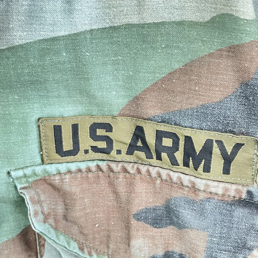Vintage US Army M-65 Field Jacket Men's Small‎ Woodland Camo Military Tactical
